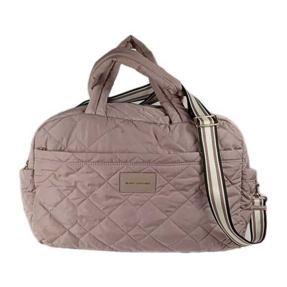 Marc Jacobs  Weekender Duffle Bag Quilted Nylon Large Bark Travel Diaper Bag - Picture 1 of 15